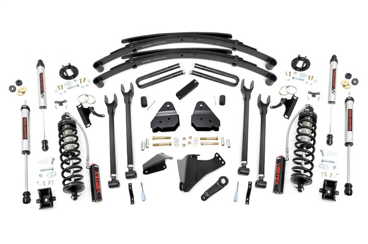 58258 6 in. Lift Kit , Diesel , 4 Link , RR Spring , C/O V2, Ford Super Duty (05-07)