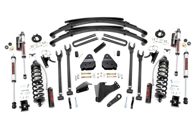 58259 6 in. Lift Kit, Diesel, 4 Link, RR Spring, C/O Vertex, Ford Super Duty (05-07)