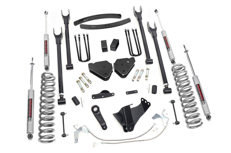 584.20 6 in. Lift Kit, Diesel, 4 Link, Ford Super Duty 4WD (2008-2010)