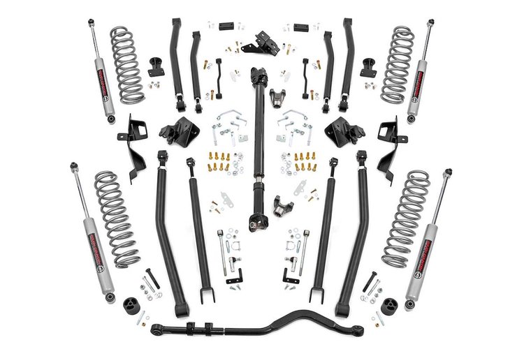 61930 4in Long Arm Suspension Lift Kit w/ N3 Shocks (18-20 Wrangler JL, 4-Door)