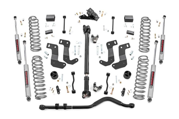 62730 3.5in Jeep Susp Lft Kit, Stg 2, Coils & Cntrl Arm Drop (18-20 Wrnglr JL- 2 Door)