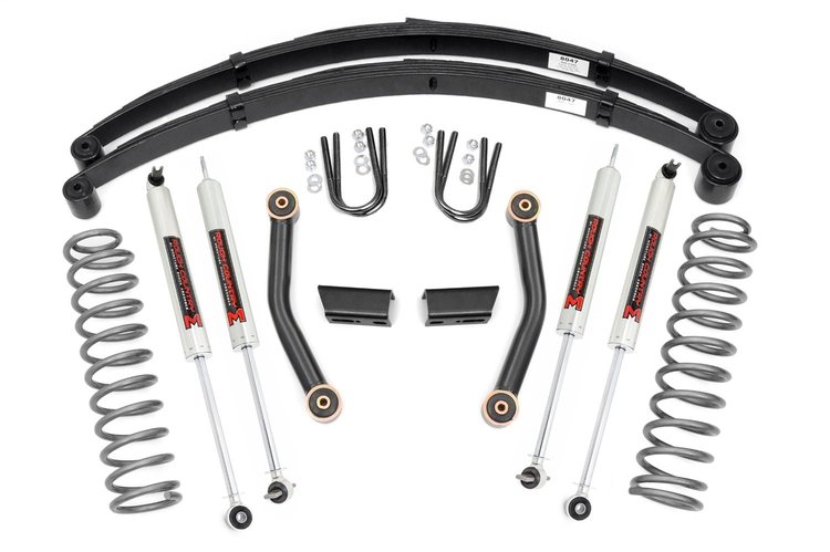 63041 3 in. Lift Kit |-Series II, RR Springs, M1, Jeep Cherokee XJ (84-01)
