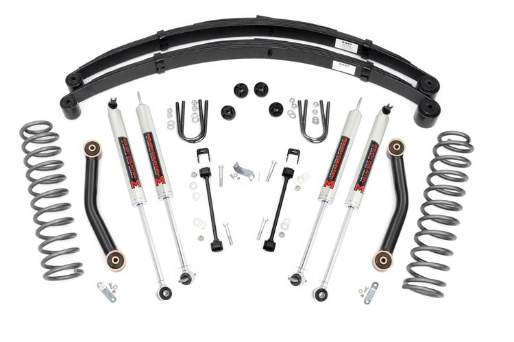 63340 4.5 in. Lift Kit, M1, RR springs, Jeep Cherokee XJ (84-01)