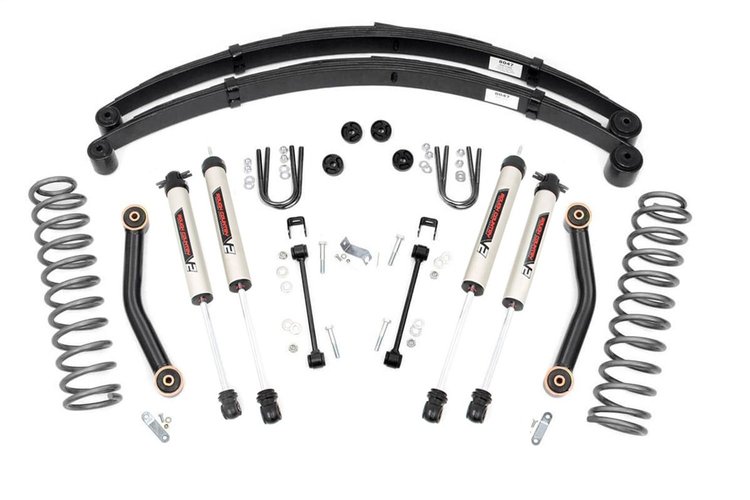 63370 4.5 in. Lift Kit, V2, RR springs, Jeep Cherokee XJ (84-01)