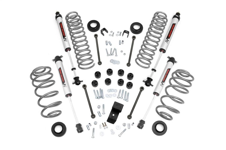64270 3.25in Jeep Suspension Lift Kit w/V2 Shocks (6cyl)