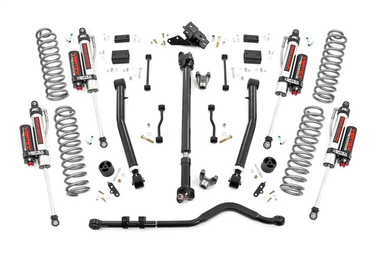 65550 3.5in Jeep Susp Lift Kit, Stage 2 Coils and Adj Cntrl Arms (18-20 Wrangler JL)