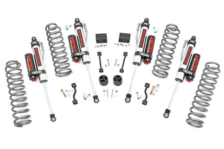66650 2.5in Jeep Susp Lift Kit, Springs and Vertex Shcks (18-20 Wrangler JL Rubicon)