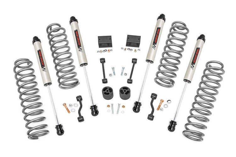 66670 2.5in Jeep Suspension Lift Kit, V2 Shocks & Springs (18-20 Wrangler JL Rubicon)