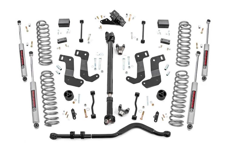 69031 3.5in Jeep Susp Lft Kt, Stg 2 Coils&Cntrl Arm Drp (18-20 Wrnglr JL Unlmtd Rubi.)