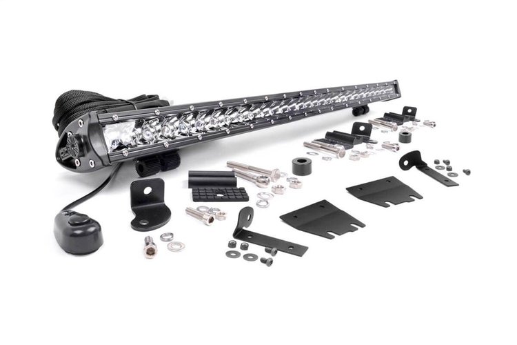 70053 LED Light Bar Hood Kit; Chrome Series; 30 in. Single Row Light Bar; Incl. Wiring Harness; 100% Bolt-On Installation; 3 Yea