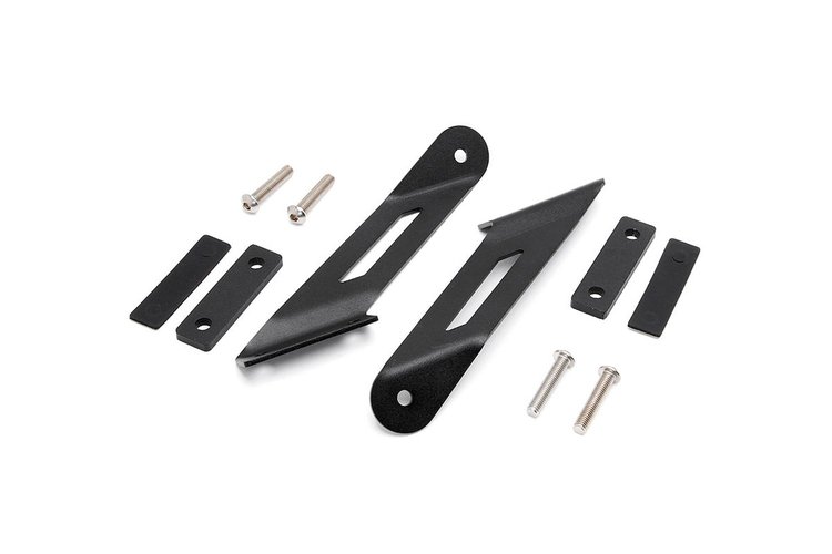 70533 20-inch Single or Dual Row LED Light Bar Hood Mounting Brackets (Jeep JK/JKU)