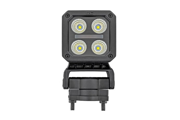 70802 LED Light Pair, 2 in. Square, Flood, Swivel Mount