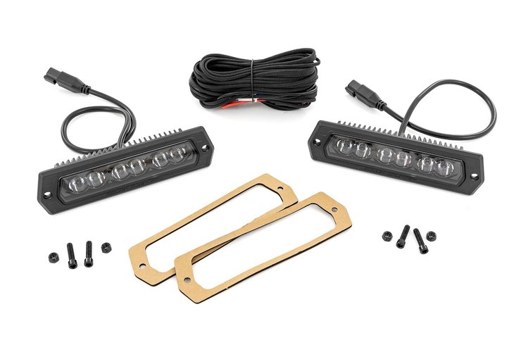 6" BLACK LED LIGHTS
