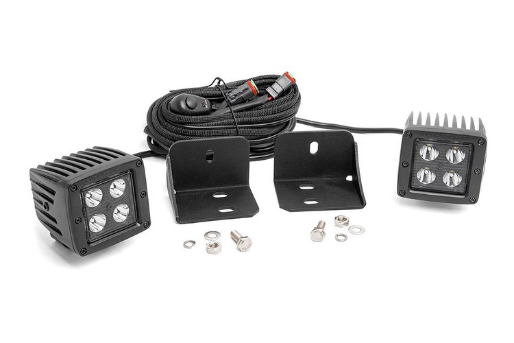 71011 Can-Am Defender Rear Facing 2-inch Black-Series LED Kit (16-20 Defender)