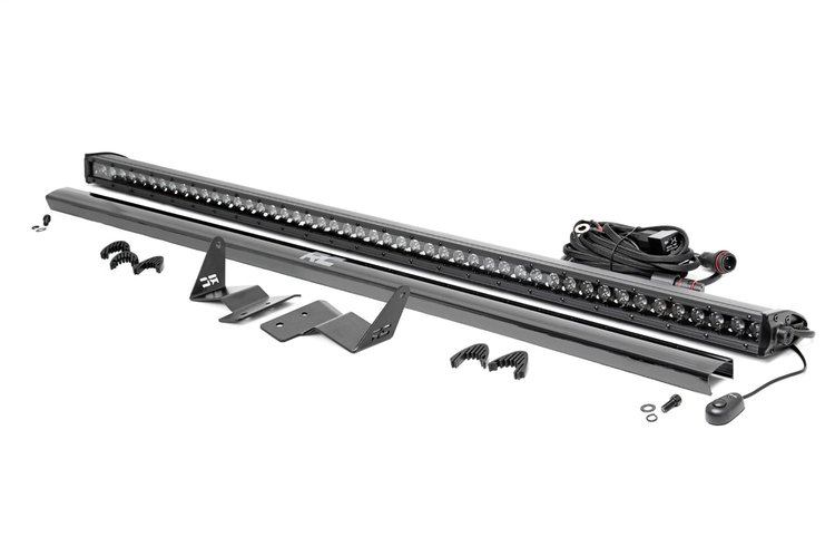71043 LED Light Kit, Upper Windshield, 50" Black Single Row, Fits Select Ford Bronco