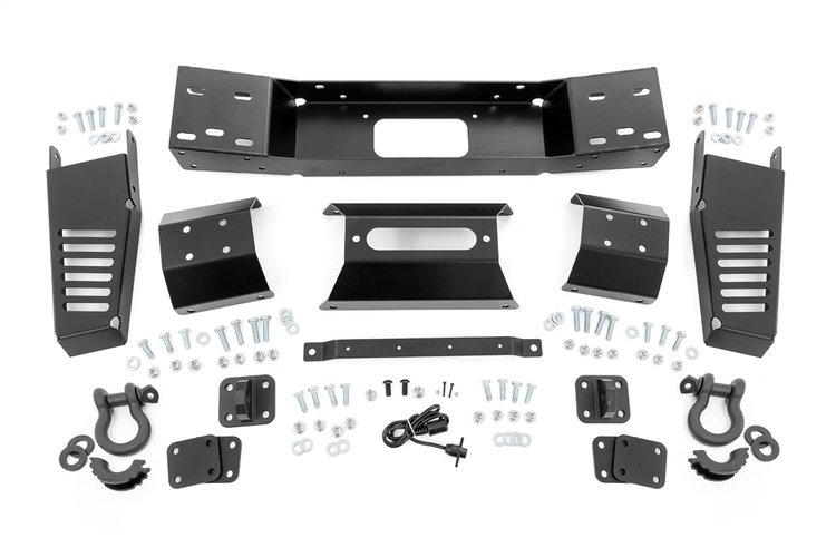 72003 Hidden Winch Mounting Plate; Incl. Wainch Tray; Fairlead Mount; Driver And Passenger Side Wings; [2] D-Ring Mounts; Winch 