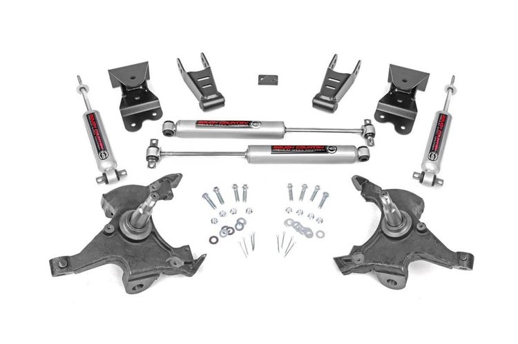 725.2 Suspension Lowering Kit 1988-1999 Chevy C1500/K1500 Truck 2WD, 2 in Front / 4 in. Rear
