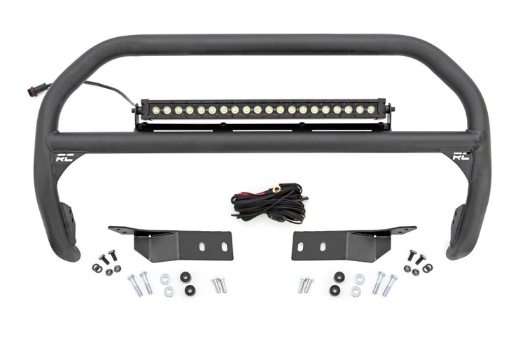 75002 Nudge Bar, 20 in. Black Single Row LED, Toyota Tundra (07-21)