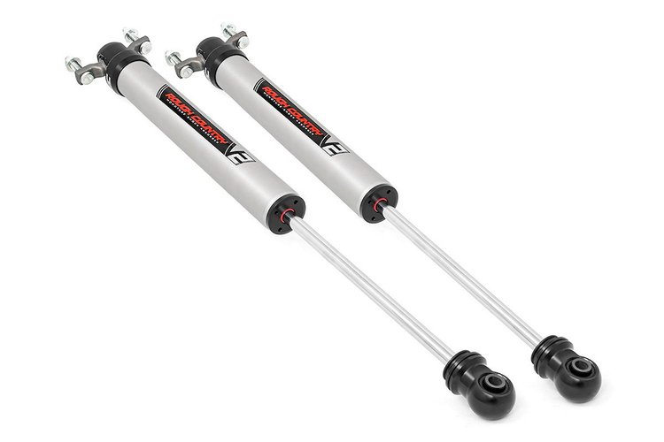 760776_A V2 Monotube Shocks; Front; 5-8 in.; Nitrogen Charged; Monotube Design; T6061 Brushed Aluminum Body; 36kN Tensile Streng