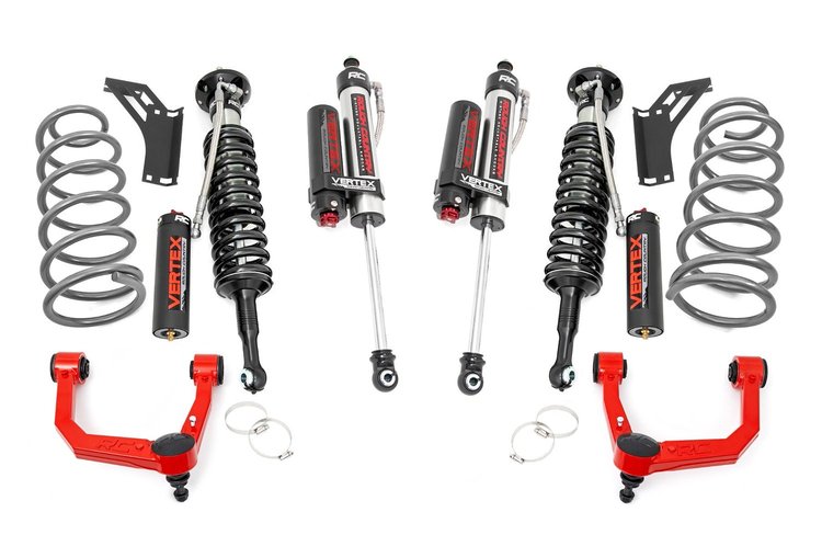 76650RED 3 in. Lift Kit, Vertex, Toyota 4Runner 4WD