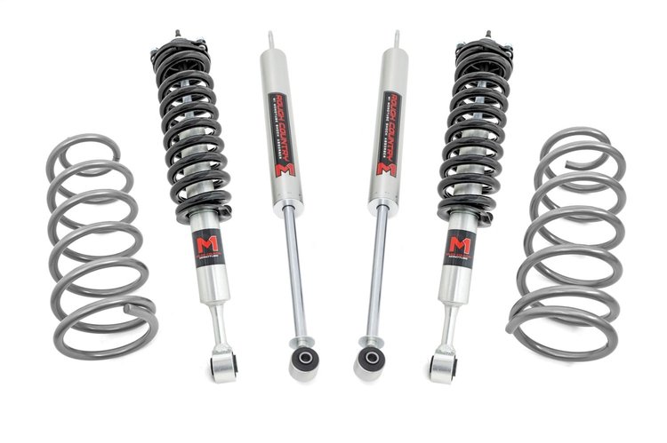 76744 Suspension Lift Kit w/Shocks; 2 in. Lift; Rear Coil; M1 Struts;