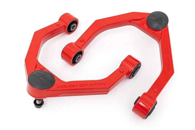 80001RED Red Forged Upper Control Arms, OE Upgrade, Nissan Titan XD 4WD