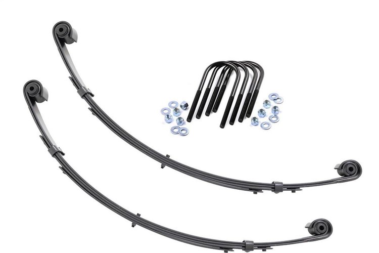 8063KIT Front Leaf Springs, Military Wrap, 4" Lift| Pair, Jeep Wrangler YJ (87-95)