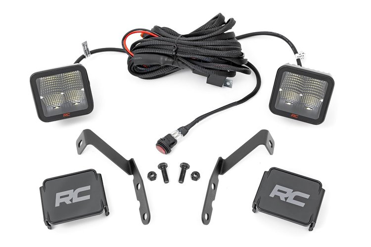82059 Spectrum LED Light Bar; Ditch Mount; 2 in.; Pair; Spot;