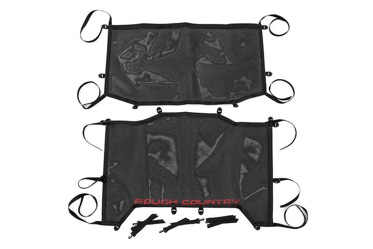 85120 Jeep Wrangler JL Unlimited Mesh Bikini Top Plus (18-20 4-Door, Black)