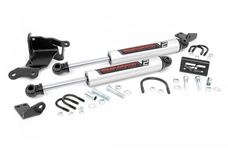 8730470 V2 Steering Stabilizer, Dual, 2.5-8 in. Lift, Fits Select Jeep Gladiator JT (20-22)/Wrangler JL