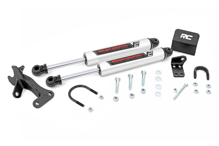 8749670 V2 Steering Stabilizer, Dual, 4 in. Lift, Jeep Grand Cherokee WJ (99-04)