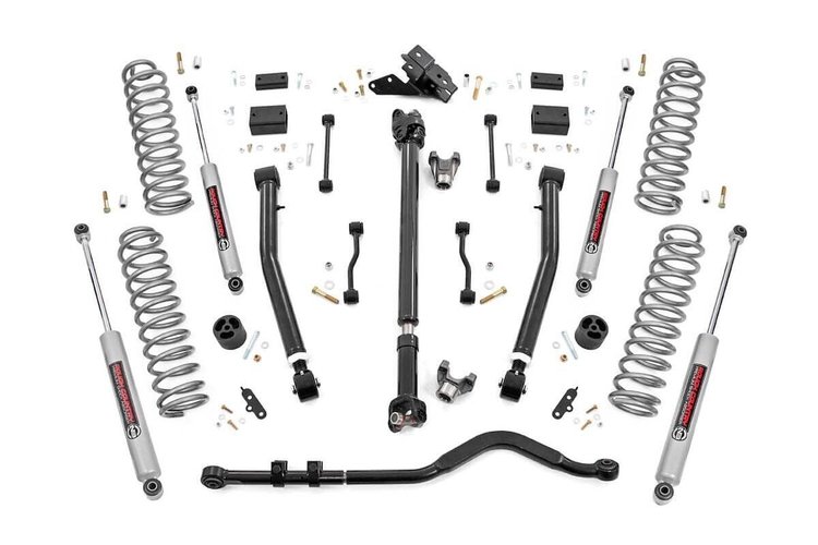 90930 3.5in Jeep Susp Lft Kt, Stg 2 Coil&Adj Cntrl Arms (18-20 Wrnglr JL Rubicon-2Dr)