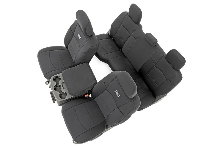91043 Seat Covers, Bucket Seats, FR & RR, Ram 2500 2WD/4WD (2019-2023)