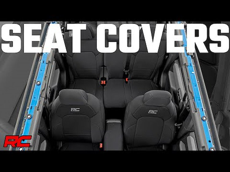 91045 Seat Covers, Bucket Seats, FR & RR, Ford Bronco 4WD (2021-2023)