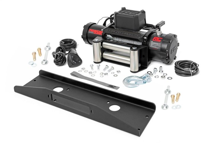 92072 Winch Mounting Plate; w/PRO9500 Winch; For Models 2018-2021 Mahindra Roxor 4WD;