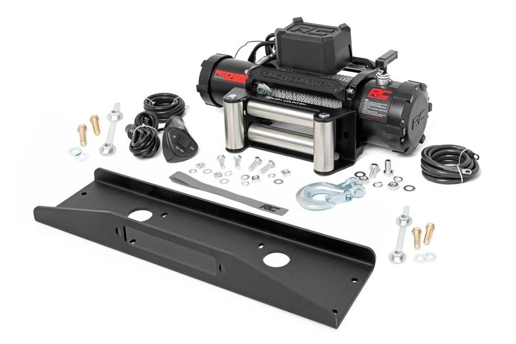 92074 Winch Mounting Plate; w/PRO12000 Winch; For Models 2018-2021 Mahindra Roxor 4WD;