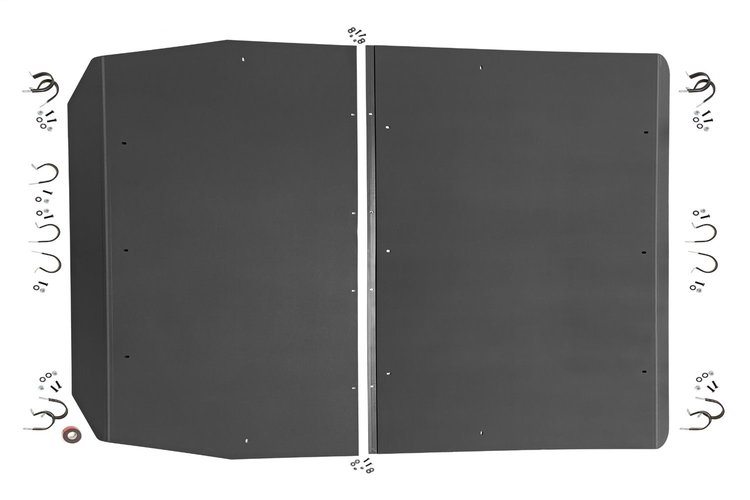 92077 Molded UTV Roof; HDPE;