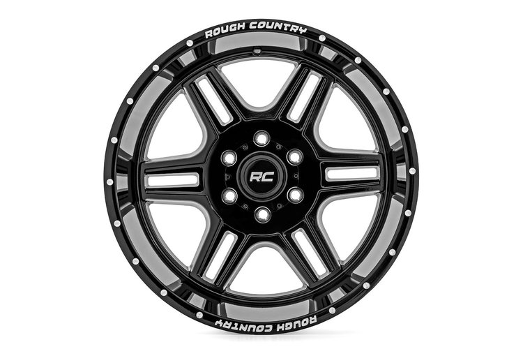 92200912 Series 92 Wheel; Machined One-Piece; Gloss Black; 20X9 [6X5.5]; +0mm;