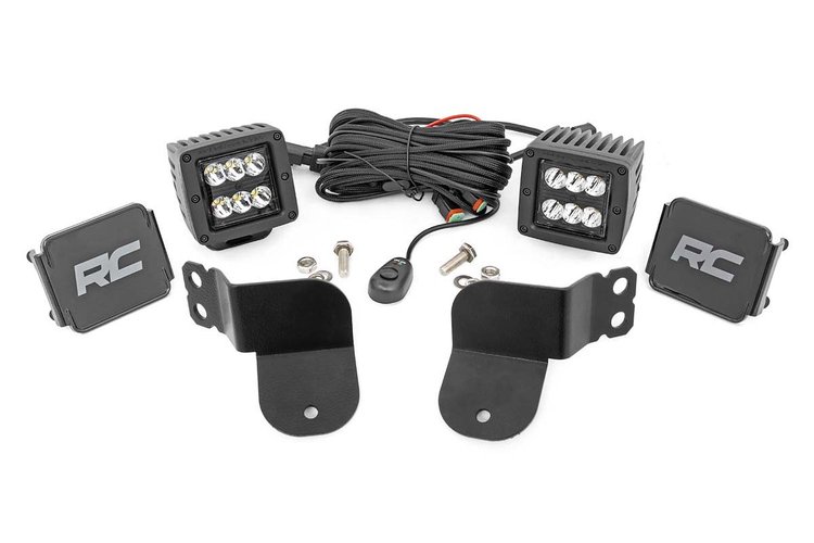 93022 Polaris Dual LED Cube Kit - Black Series (16-20 General)