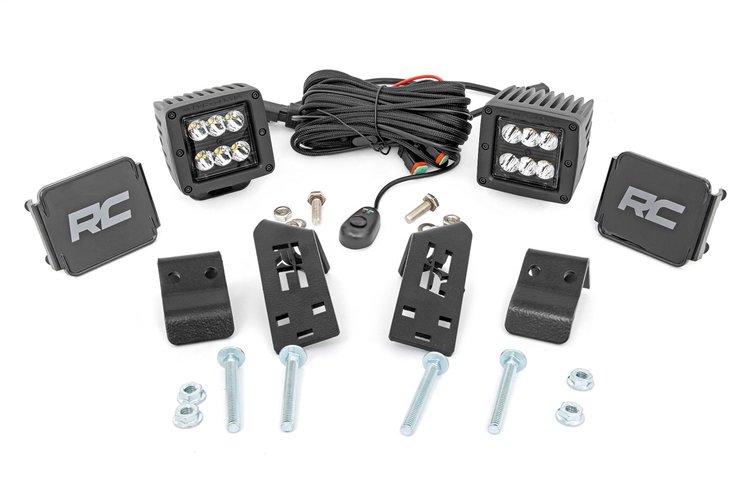 93076 Polaris Dual LED Cube Kit w/Black Series Spot LED's