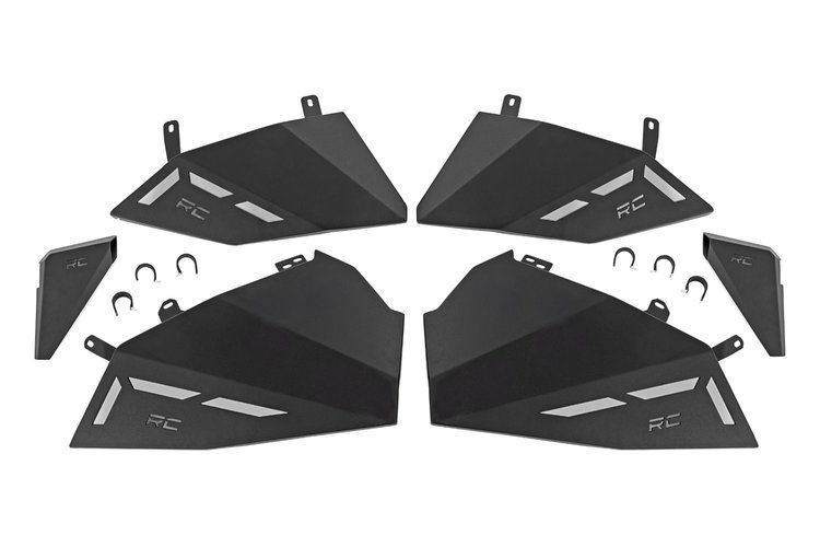 93105 Lower Door Panel Set; Aluminum;