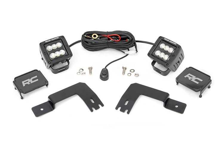 93188 LED Light, Under Bed Mount, 2" Black Pair, Flood, Polaris XPEDITION ADV 5