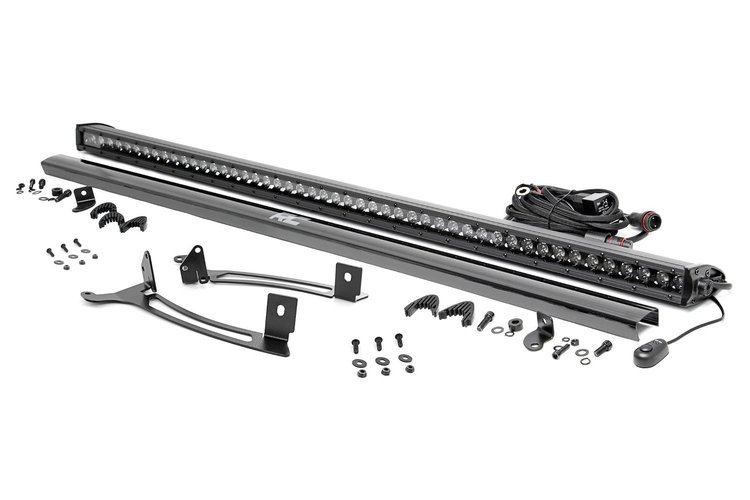 93192 50" Single Row Light Mount, Front, Black Series, Polaris Xpedition ADV-5