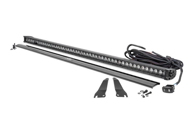 94016 LED Light Kit, Cage Mount, 50 in. Black Single Row, White DRL, Kawasaki Teryx
