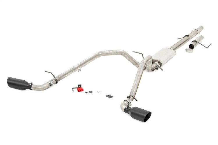 96008 Dual Cat-Back Exhaust System w/ Black Tips (09-13 GM 1500, 4.8L / 5.3L)