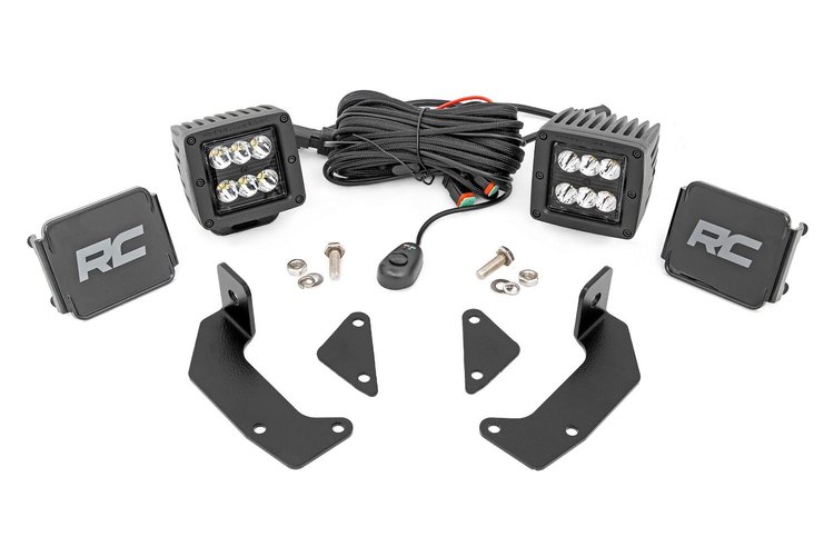96103 LED Light Kit, Cage Mount, 2 in. Black Pair, CFMoto UForce 1000/1000XL