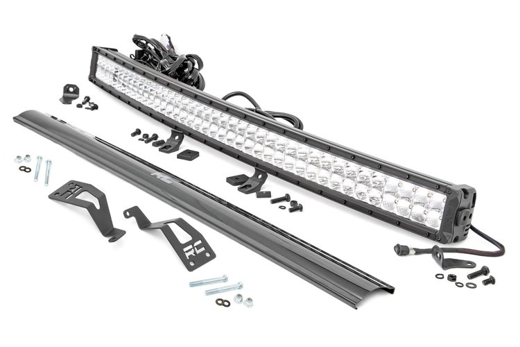 97039 LED Light, Front Mount, 40" Chrome Dual Row, White DRL, Can-Am Commander/Maverick (2014-2020)