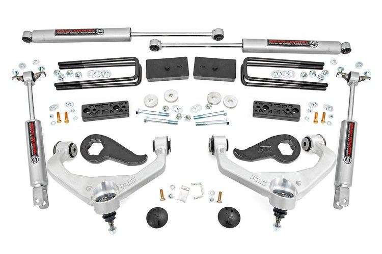 97730 3 in. Lift Kit, w/ Overloads, Chevy Silverado & GMC Sierra 2500HD 2WD/4WD