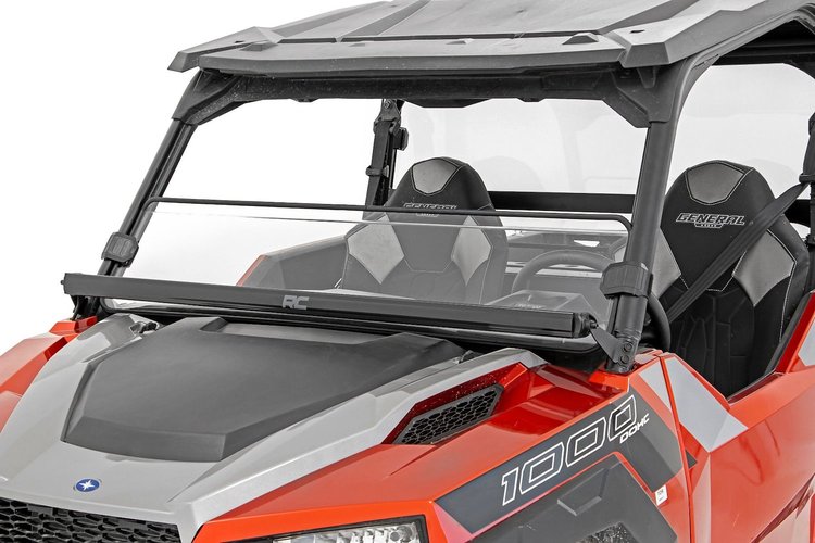 98162011A Half Windshield, Scratch Resistant, Polaris General (16-22)/General 4 (17-22)