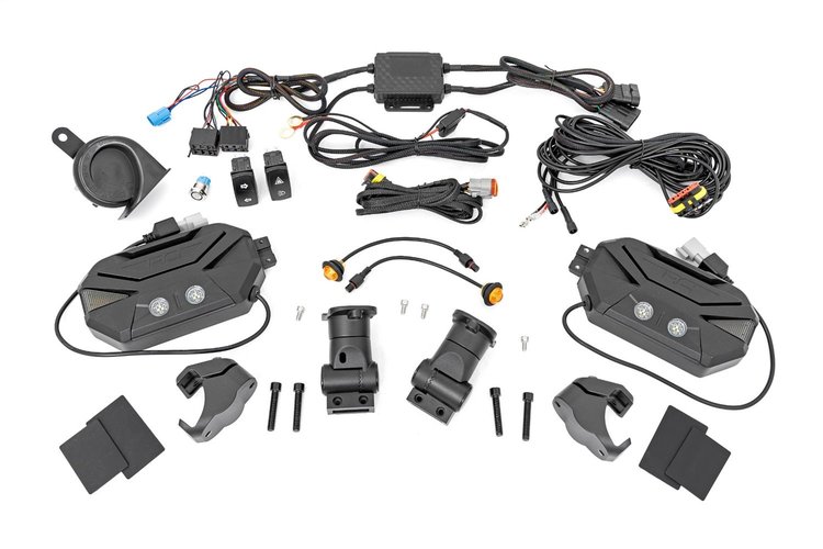 99206 UTV Aluminum Side Mirrors, Blinker Kit, Pro-Fit Cage (Universal)